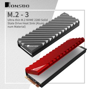 JONSBO M.2 SSD NVMe 방열판 2280 솔리드 스테이트 하드 디스크 알루미늄 방열판(열 패드 포함) PC 액세서리