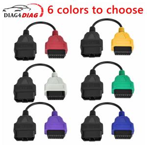 Obd 2 자동차 스캐너 커넥터 Fiat ECU 스캔 용 멀티 ECU 스캔 용 MultiECUScan 진단 어댑터 케이블 6 색