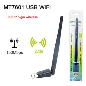 150Mbps 미니 USB WiFi 어댑터 MT7601 무선 네트워크 카드 wifi 수신기 동글 802.11 b/g/n PC 노트북 Windows 2.4G