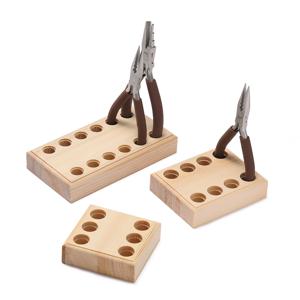 1개 나무 플라이어 보관 홀더 공예 도구 홀더 플라이어 와이어 커터 보관용 선물 보석 정리함