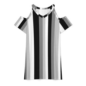 흑백 감초 줄무늬 스윗하트 넥라인 드레스 여성을위한 우아한 여름 파티 드레스 블랙 화이트 그레이 라인 스트라이프