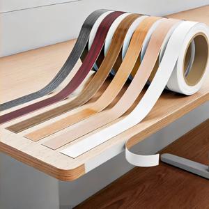 1개 10m x 2cm 나무결 무늬 엣지 밴딩 커버링 미관 보정 벽 틈새 가구 캐비닛 도어 프레임 장식 아름다운 이음새