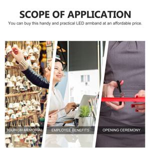 2개 세트 안전 암밴드 야간 러닝 반사 암밴드 발광 암 스트랩 고가시성 암 안전 스트랩 LED 라이트 암밴드