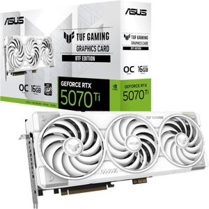 완전히 새로운 ASUS TUF 게이밍 지포스 RTX ™   5070 Ti 16GB GDDR7 BTF 화이트 OC 에디션 게이밍 그래픽 카드 (PCIe) ®   5.0, HDMI ®