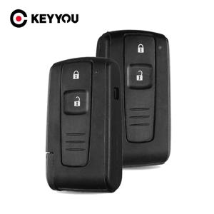 KEYYOU 2 버튼 자동차 원격 키 케이스 쉘 TOYOTA PRIUS COROLLA VERSO Fob TOY43 블레이드 교체 포함