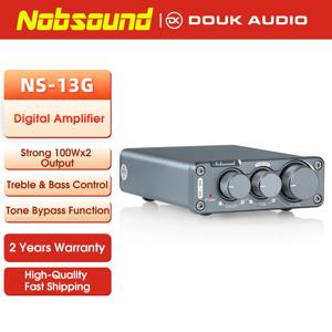 Nobsound NS-13G 미니 TPA3116 디지털 전력 증폭기 클래스 D 스테레오 데스크탑 오디오 앰프 100W + 100W 홈 스테레오 스피커 용