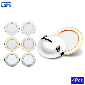 4Pcs LED 통 5W 9W 12W 15W 18W AC110V 220V DC12V 24V 최근 천장 조명 라운드 Led 패널 다운 조명 스포트라이트 조명