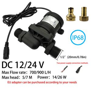 IP68 DC 12V 24V 스테인레스 스틸 샤프트 브러시리스 1/2 