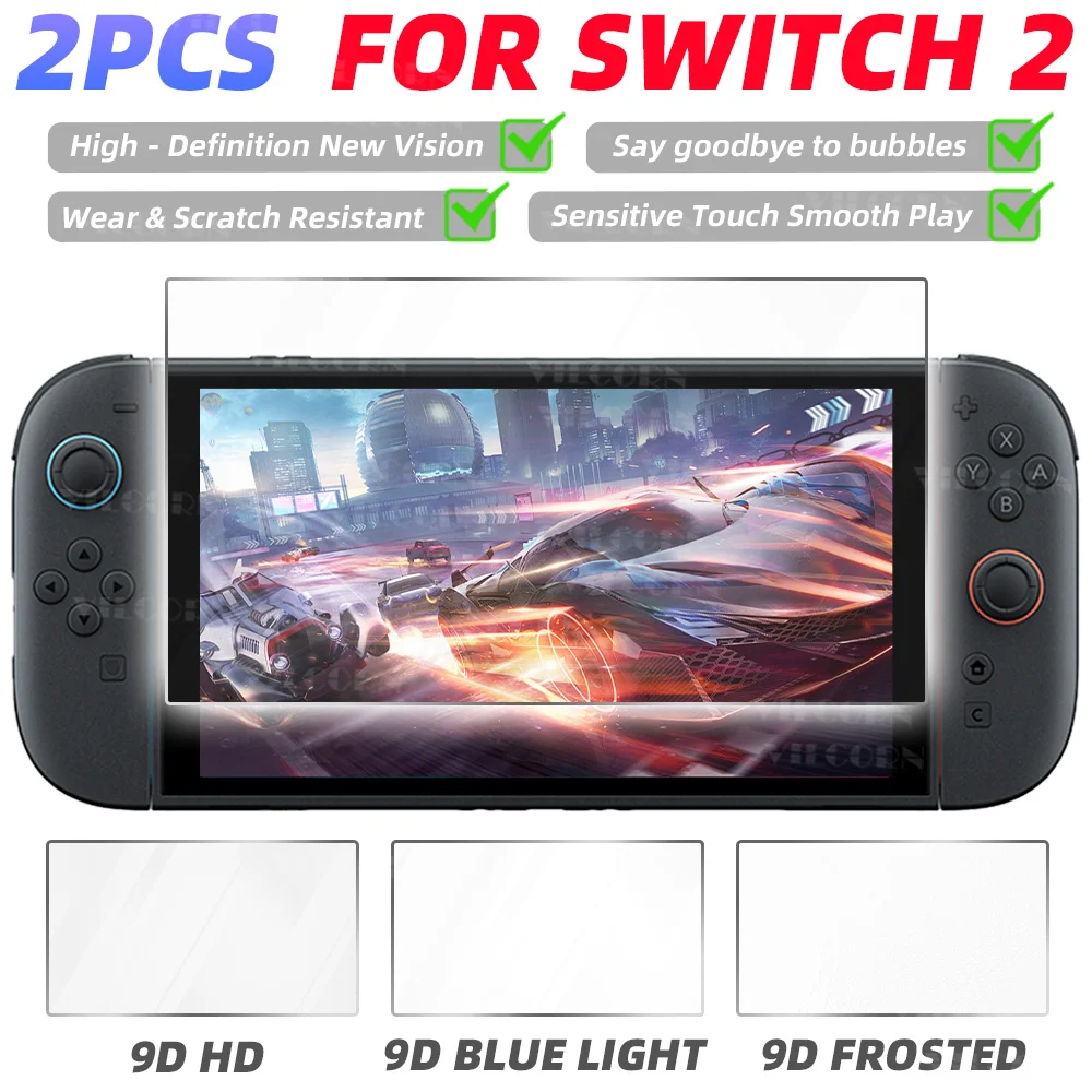 N2 화면 보호기 Switch2 용 강화 유리 보호기 NS Switch 2 Accessorie 용 투명 스크래치 방지 HD 화면 보호기