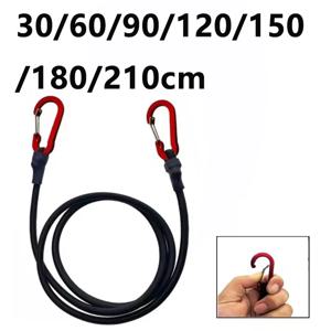 30-210cm 8mm 포장 로프 빨간색 후크가있는 야외 탄성 번지 코드 자전거 용 경량 자동차 수하물 지붕 랙 스트랩