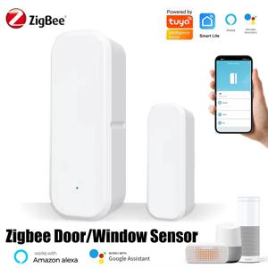 Tuya Zigbee 도어 센서 창문 센서 보안 도난 도어 센서 알람 스마트 라이프 마그네틱 도어 센서 Alexa Google 홈