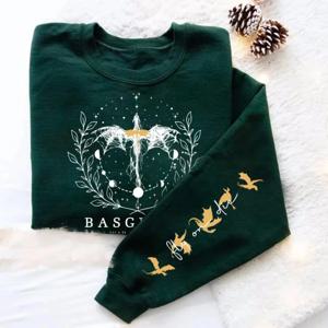 네 번째 날개 스웨트 여성 풀오버 Basgiath War College Crewneck 스웨트 드래곤 라이더 streetwear 까마귀 판타지 리더