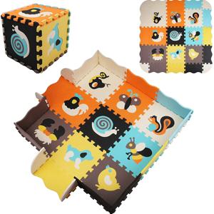 아기용 동물 패턴 놀이 매트 퍼즐 장난감, EVA 폼, 요가 크롤링 매트, 바닥 테이프, 방 장식, 어린이 선물