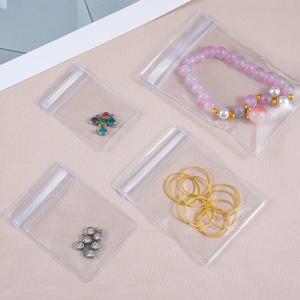 20Pcs 투명 보석 파우치 귀걸이 목걸이 팔찌 DIY 디스플레이 포장에 대 한 안티 산화 지퍼 잠금 저장 가방