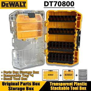 DEWALT DT70801 원래 부품 상자 보관 상자 이동식 트레이 터프 케이스 보관 케이스 플라스틱 다기능 쌓을 수있는 도구 상자