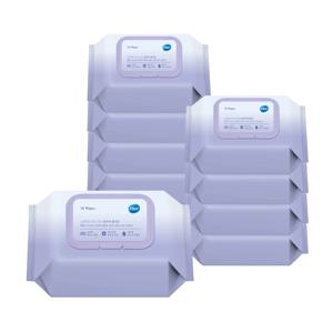 고평량 63gsm 도톰한 숨 시그니처 저자극 물티슈 70매 10팩 (캡형)