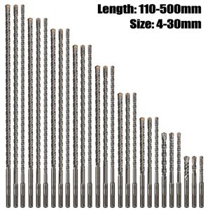 확장 크로스 전기 해머 드릴 110-500mm SDS Plus 벽 철근 콘크리트 경질 합금 4 블레이드 임팩트 드릴 비트