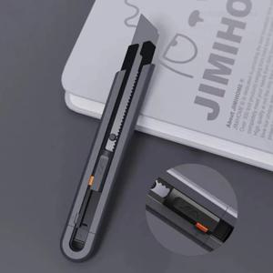 Xiaomi Jimihome 0.79 인치 스트레치 유틸리티 나이프 종이 커터 탄소강 블레이드 안전 잠금 장치가있는 포켓 나이프 수공예 도구
