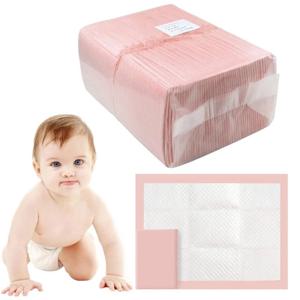 100Pcs 일회용 기저귀 패드 아기 간호 패드 물 흡수 변경 매트 통기성 기저귀 성인 노인