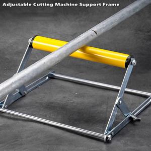 조정 가능한 높이 테이블 톱 롤러 스탠드 부착물, 절단기 마이터 톱 롤러 지원 스탠드 목공 지원 프레임