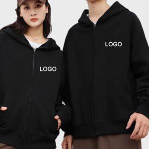 맞춤 제작 프린트 지퍼 후드티 남성 패션 긴팔 지퍼 업 스웨트셔츠 여성 캐주얼 개성 후드 풀오버 스웨트셔츠
