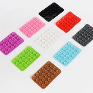 휴대폰 고정용 양면 실리콘 흡착 패드, 차량용 접착식 실리콘 고무 흡착판