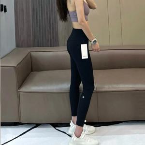 여성용 허리 크롭 레깅스 - 요가 및 트레이닝을 위한 버터처럼 부드러운 운동용 바지