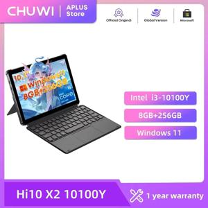 CHUWI Hi10 X2 태블릿 듀얼 코어 인텔 10세대 i3-10100Y 8GB RAM 256GB ROM 인텔 UHD 그래픽스 615 10.1인치 LCD 화면 2 IN 1 태블릿 ﻿