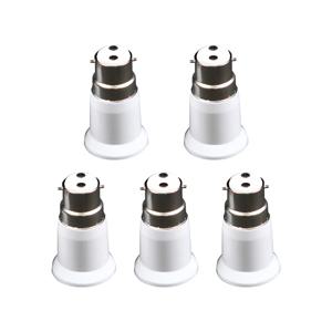 B22 ~ E27 어댑터 내구성 조명 액세서리 익스텐더 어댑터, 총검 램프 거치대, 전구 용 나사, 5 개