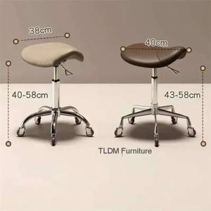 현대식 미용사 회전 스툴 높이 조절 가능 미용사 헤어 커팅 스툴 네일샵 헤어샵 전용 이발 의자