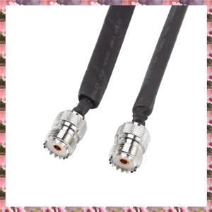 2025 도어/창문 통과형 평면 RF 동축 케이블 SO239 UHF 암-암 50옴 RF 동축 피그테일 연장 코드, 도어/와이파이