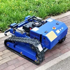 맞춤형 디젤 엔진 크롤러 잔디 깎는 기계 가정용 무궤도 제로턴 잔디 깎는 기계 고무 크롤러 원격 제어 잔디 깎는 기계