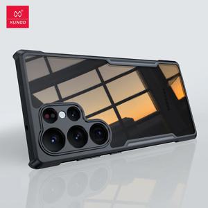 Xundd 삼성 갤럭시 S23 S24 울트라 케이스 S25 S23 S22 플러스 S21 울트라 FE 에어백 충격 방지 쉘 PC & TPU 백 클리어 커버