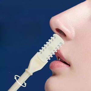 코 헤어 트리머 360도 코 헤어 트리머 더블 헤드 회전 세척 가능 안전 포뮬러 휴대용 제모 액세서리 1pc