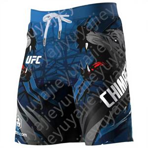 2025 최신 UFC 산다 파이팅 나이트 공동 훈련 복싱 반바지 무에타이 속건 루즈 통기성