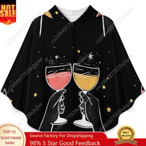 아늑한 플란넬 담요 스웨터, 별이 있는 오버사이즈 후드티 포켓 포함 어린이 및 청소년용