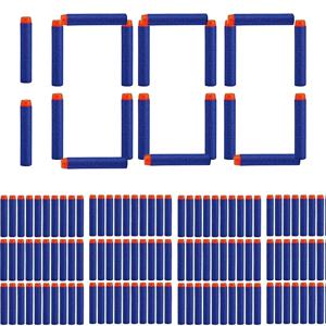 블루 소프트 중공 구멍 머리 총알 7.2cm Nerf 리필 다트 Nerf 시리즈 블래스터에 대한 장난감 총 총알 Xmas 어린이 어린이 선물