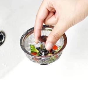 1개 주방 싱크대 필터 메쉬 배수구 거름망 스테인리스 스틸 욕실 바닥 배수구 캐처 폐기물 배수구 필터 스크린