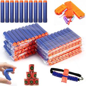 100/50pcs Nerf N-Strike 엘리트 시리즈 블래스터 총 소프트 총알 폼 총 액세서리 어린이 장난감에 대 한 7.2cm 리필 다트 총알