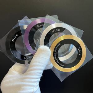 1개의 자기 금속 링 범용 휴대폰용 자석 플레이트 자착형 무선 충전기 스탠드용