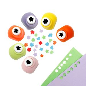 공예에 대 한 6 개 종이 커터 구멍 펀처 펀치 도구 세트 원형 꽃 종이 모양 구멍 카드 만들기 사용자 지정 스크랩북