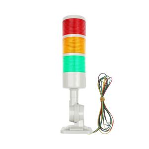 3 레이어 회전식 180 스택 라이트 CNC 기계 용 빨간색 경고등 산업용 DC 24V 12V AC220V 110V 꾸준한 깜박이는 빛 LED