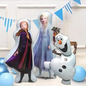 겨울왕국 파티 알루미늄 호일 풍선 장식 82cm 엘사 안나 올라프 풍선 어린이 생일 파티 장식 및 용품
