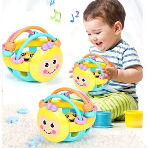 아기 부드러운 젖니가 남 장난감 신생아 조기 교육 감각 Teether 딸랑이 터치 손 파악 공 유아 공 게임 장난감 개발