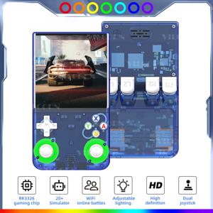 R36 울트라 레트로 휴대용 게임 콘솔 (NDS, PSP, PS1 에뮬레이터 지원) 포켓 게임 플레이어 RGB 조이스틱 탑재 4인치 세로 화면