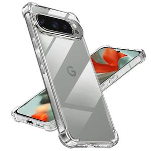 Google Pixel 10 9 8 7 6 Pro XL 9a 8a 7a 6a 투명 충격 방지 실리콘 클리어 케이스 에어백 백 커버