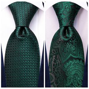하이-넥타이 짙은 녹색 Psialey 실크 우아한 넥타이 남성용 신랑 웨딩 남성 넥타이 포켓 스퀘어 커프스 단추 액세서리 도매 디자이너