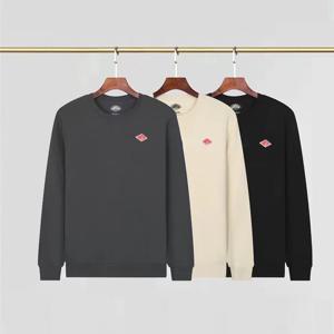 2025 봄 일본으로 수출 얇은 스웨터 남성/여성 같은 자수 브랜드 코튼 오목 긴 소매 느슨한 트랙 슈트상의