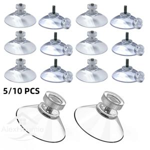 나사와 5/10Pcs 흡입 컵 25/32/41/53mm 플라스틱 빨판 패드 홀더 욕실 창 자동차 그늘에 대 한 나사 너트와 PVC 빨판