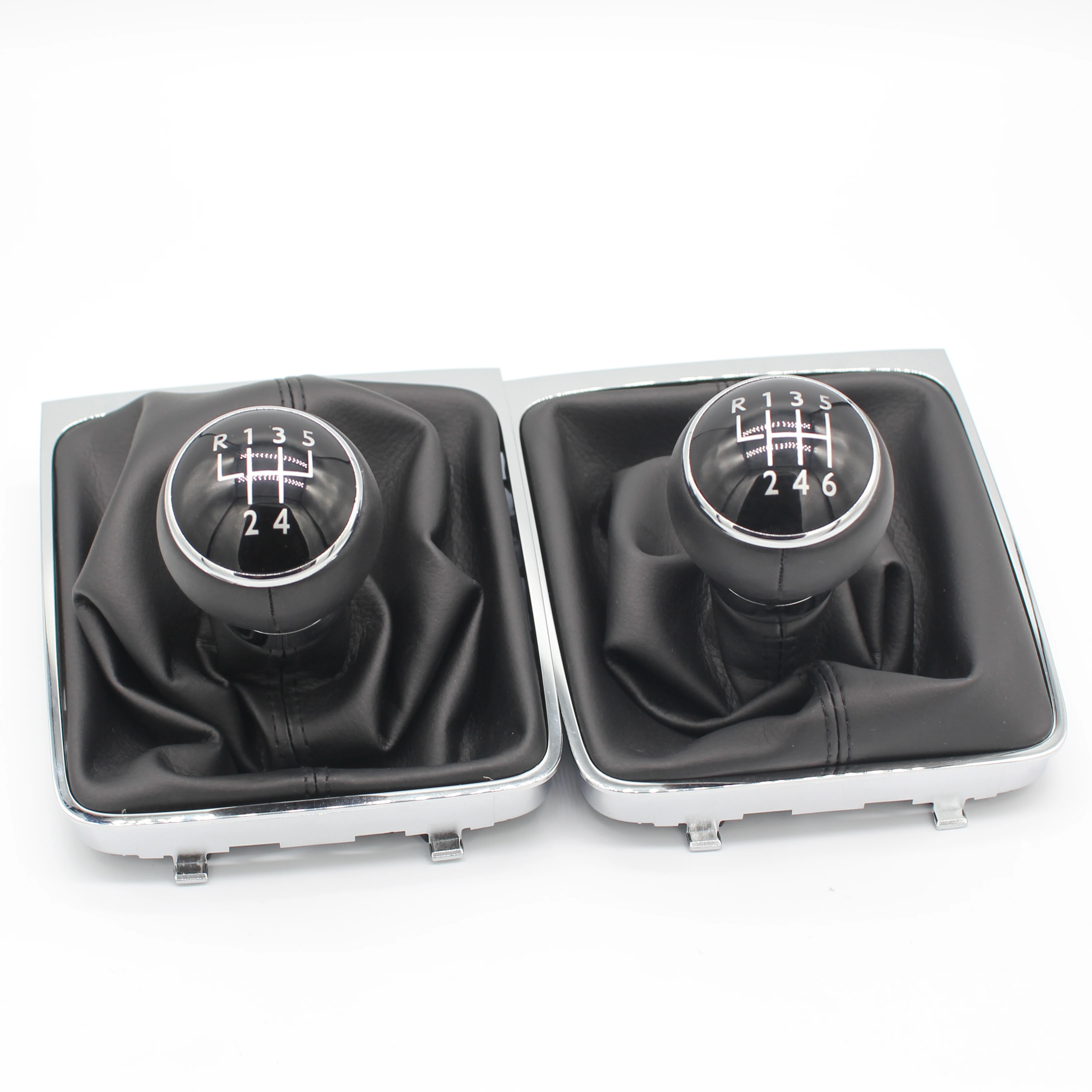 VW PASSAT B6 2005-2012 새로운 5/6 속도 수동 기어 시프트 노브 레버 스틱 시프터 게이 터 부츠 커버 가죽 자동차 액세서리